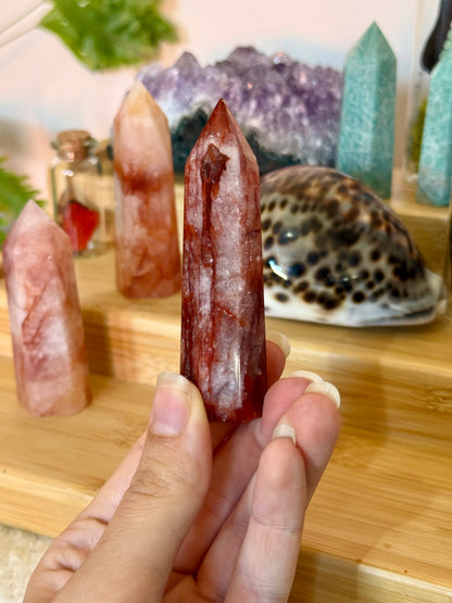 Hematoid Quartz Points
