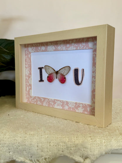 Blushing Phantom Butterfly - I Love U