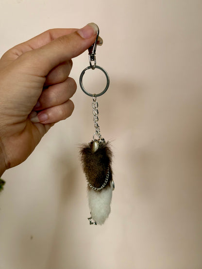 Lucky Rabbits Foot Keychain