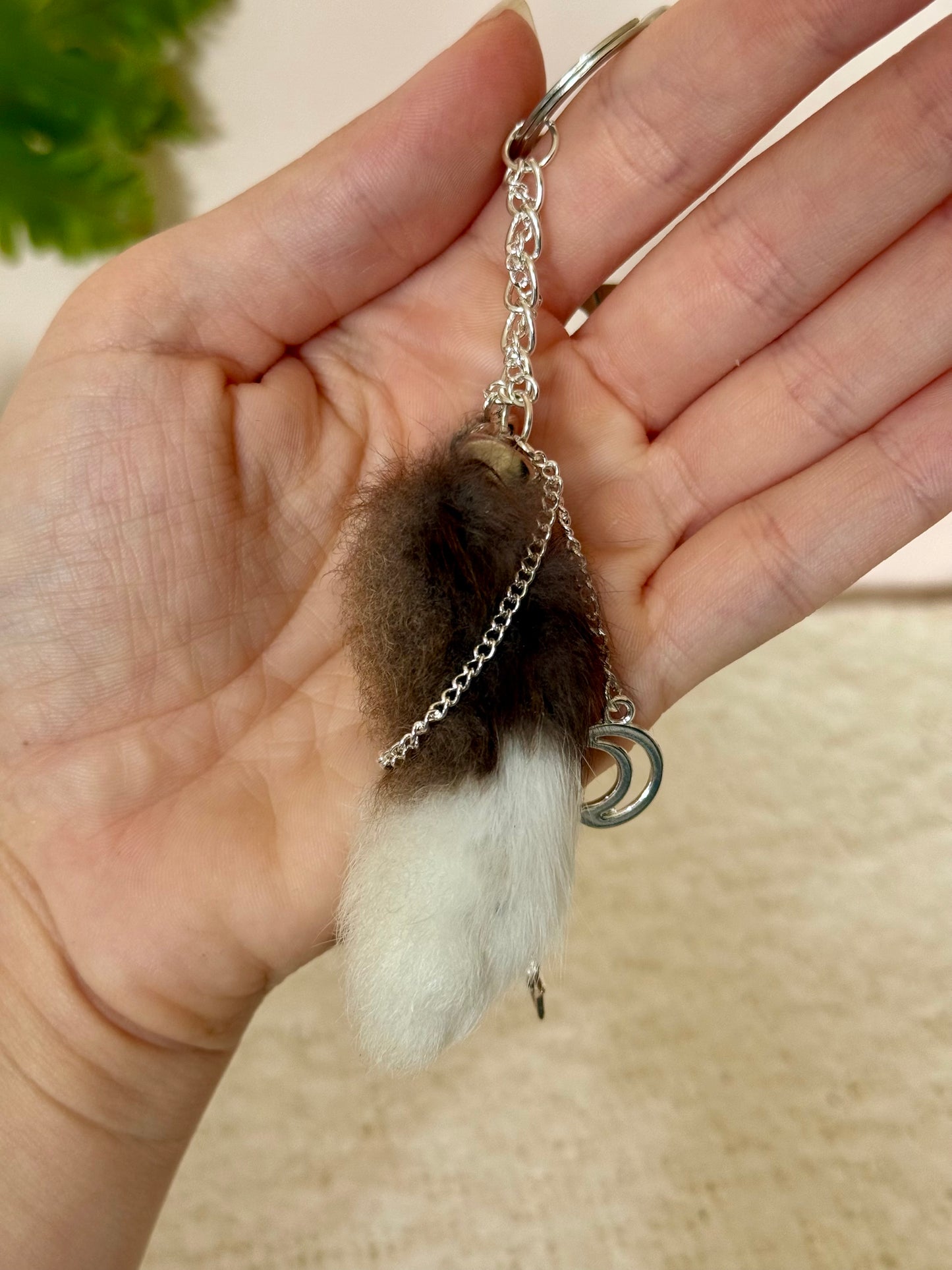 Lucky Rabbits Foot Keychain