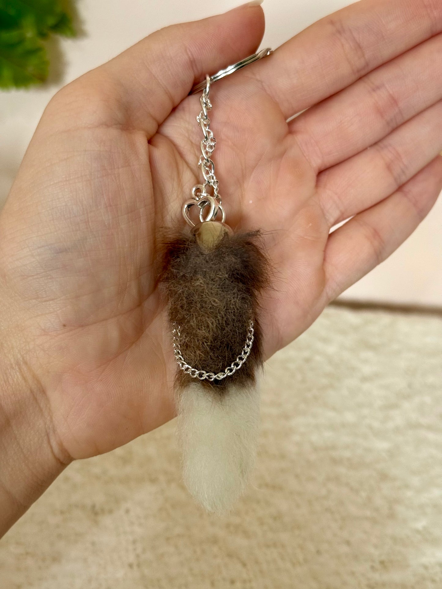 Lucky Rabbits Foot Keychain