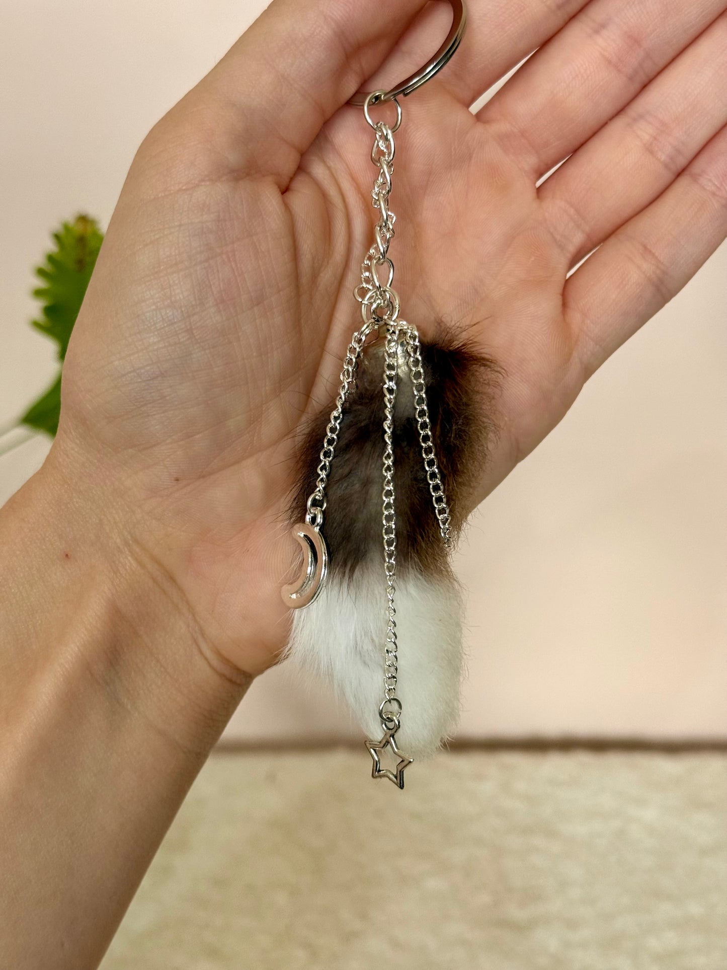 Lucky Rabbits Foot Keychain