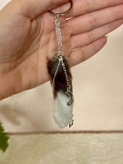 Lucky Rabbits Foot Keychain